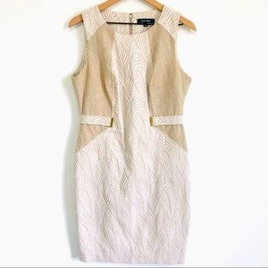 NWOT | Ellen Tracy | Linen Patterned Shift Dress